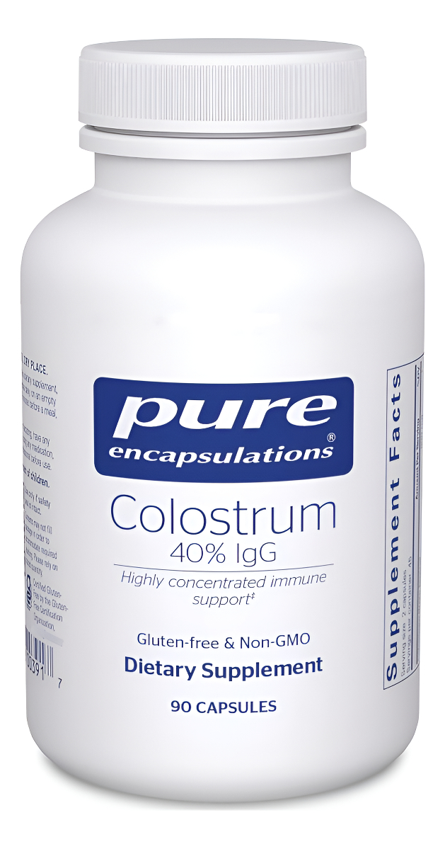 Pure Encapsulations Colostrum | 40% Igg Highly Concentrated Immune Support | 90 Capsules
