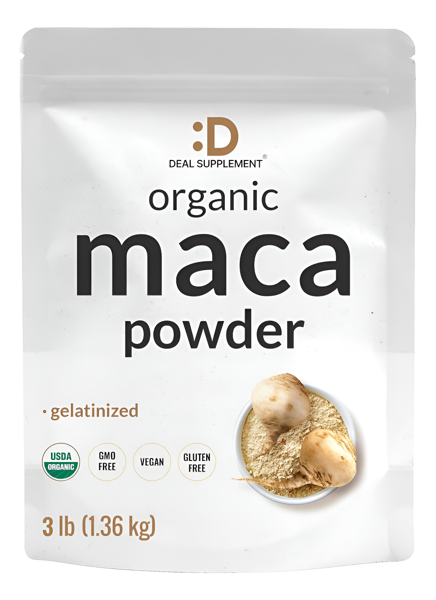 Polvo De Raíz De Maca Peruana Orgánica, 3 Libras, Forma Gelatinizada De Fácil Digestión, Suplemento De Superalimentos A