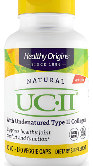 Healthy Origins Uc-ii, 40 Mg Suplemento De Colágeno Premium 120 Cápsulas