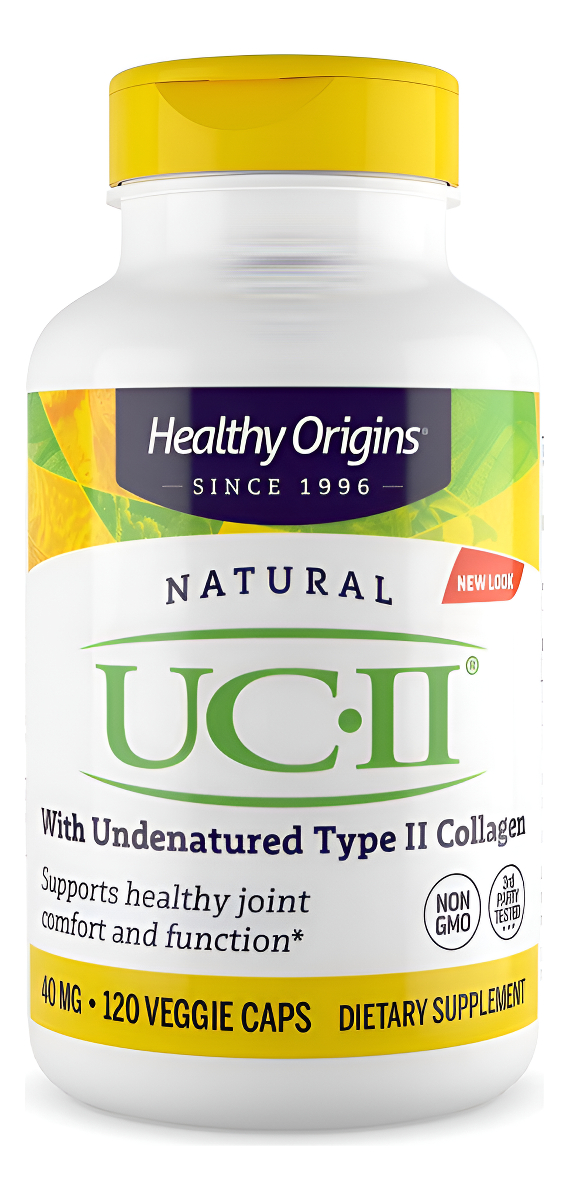 Healthy Origins Uc-ii, 40 Mg Suplemento De Colágeno Premium 120 Cápsulas
