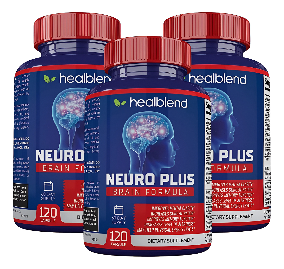 Neuro Plus Brain & Focus Formula - Suplemento De Refuerzo Cerebral, Apoya La Claridad Mental Y La Concentración - Mejor