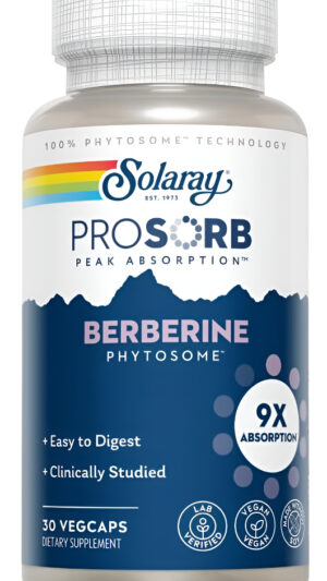 Solaray Fitosoma De Berberina  9 Veces Absorción Y Fácil De Digerir  Estandarizado Al 30% De Berberina Hcl  Vegano,