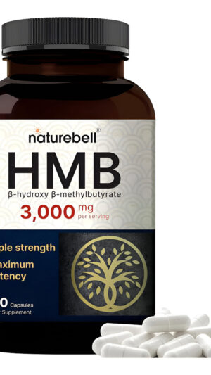 Naturebell Hmb 3,000*mg Per Serving | 300* Capsules, 3x Triple Strength Hmb Beta-hydroxy Beta-methylbutyrate Supplement
