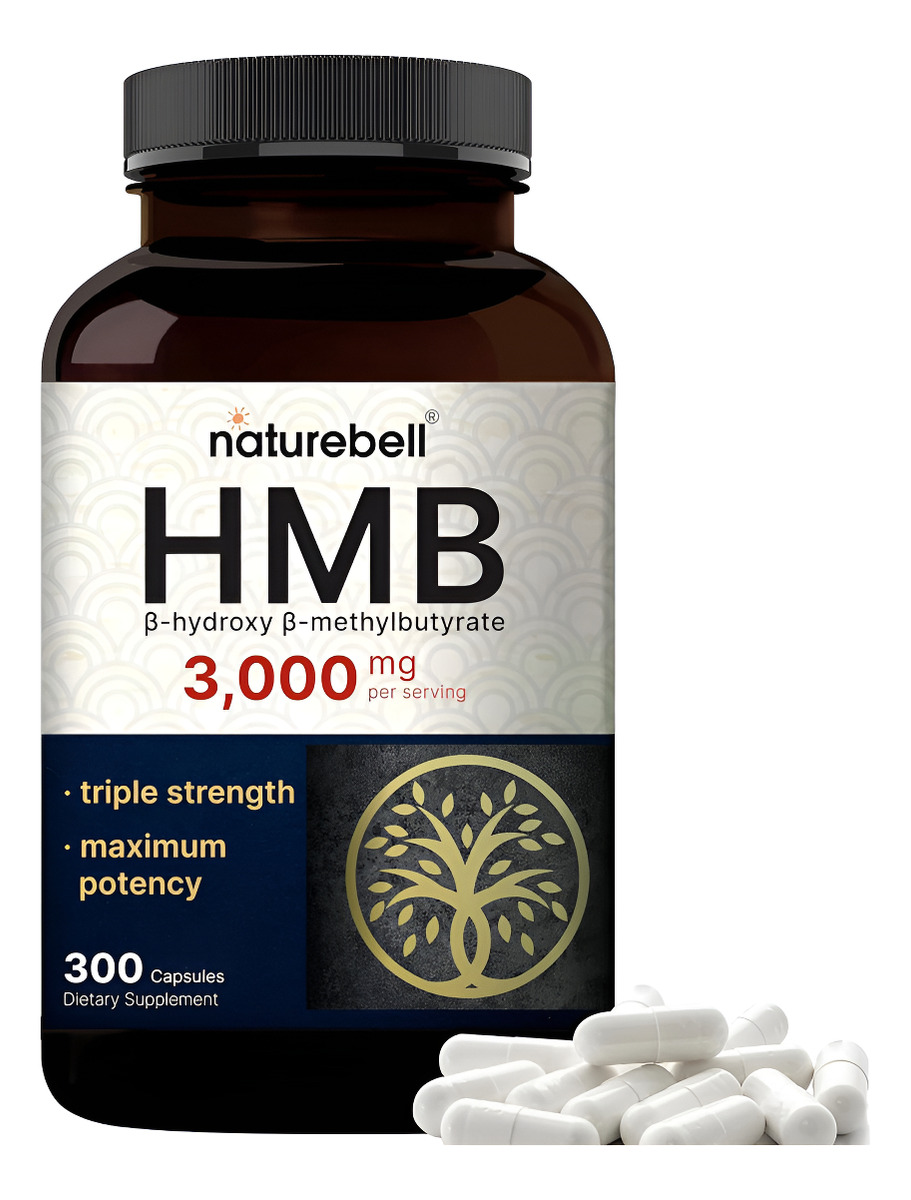 Naturebell Hmb 3,000*mg Per Serving | 300* Capsules, 3x Triple Strength Hmb Beta-hydroxy Beta-methylbutyrate Supplement
