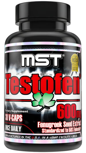 Mst Testofen, Extracto De Semilla De Fenogreco, Estandarizado Al 50% De Fenuside, 600 Mg, 30 Unidades, Certificado Bsc