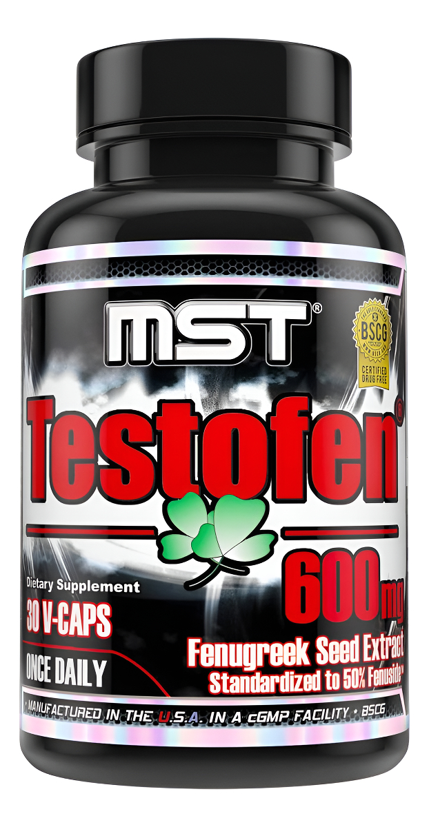 Mst Testofen, Extracto De Semilla De Fenogreco, Estandarizado Al 50% De Fenuside, 600 Mg, 30 Unidades, Certificado Bsc