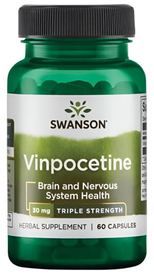 Vinpocetina Estandarizado 30mg 60 Caps Salud Del Cerebro