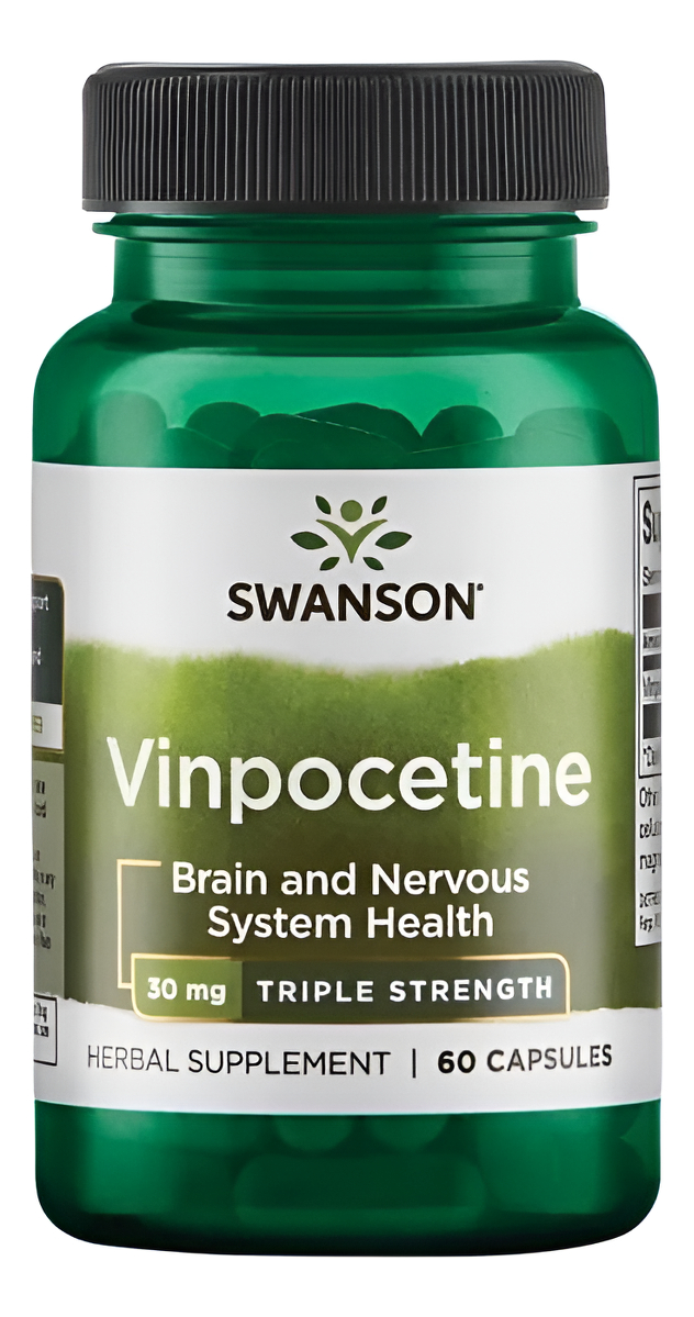 Vinpocetina Estandarizado 30mg 60 Caps Salud Del Cerebro