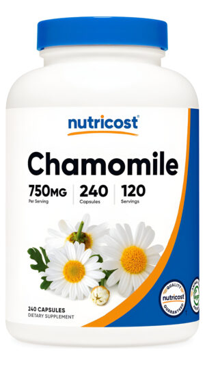 Nutricost Suplementos Extracto De Manzanilla 750 Mg, 240 Cápsulas Vegetales
