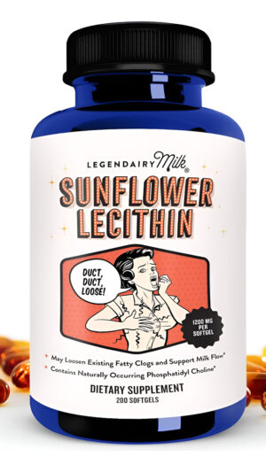 Legendairy Milk Lecitina De Girasol 1200 Mg, Soporte Para Conductos De Leche Obstruidos Suplemento Orgánico