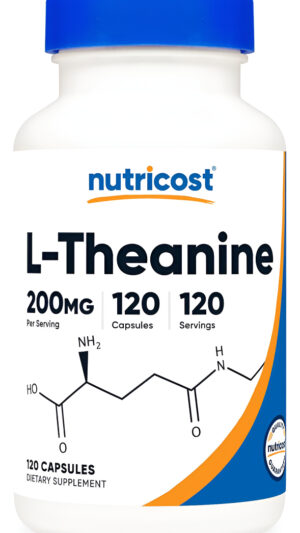 Nutricost L-teanina 200 Mg, 120 Cápsulas - Doble Fuerza