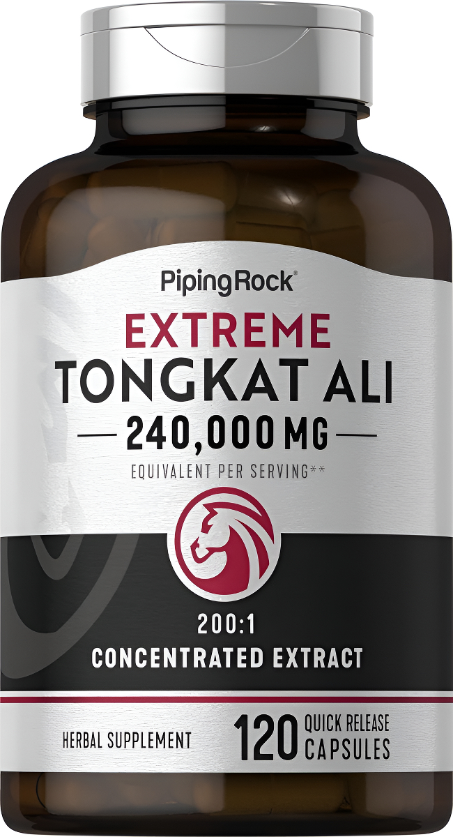 Piping Rock Tongkat Ali Para Hombres | 1200 Mg | 120 Cápsulas | Suplemento Extreme Longjack | Sin Omg, Sin Gluten