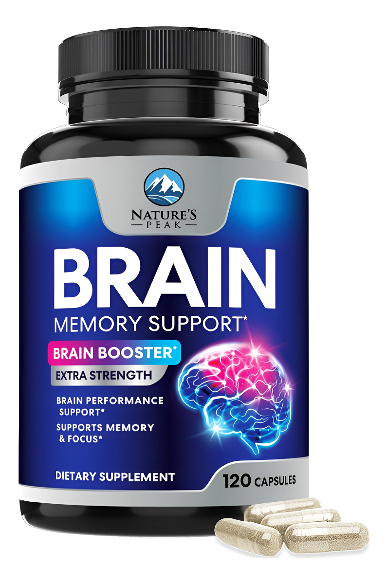 Suplemento Cerebral Para Memoria Y Enfoque, Apoyo Nootrópico Para Concentración, Claridad, Energía, Salud Cerebral Con