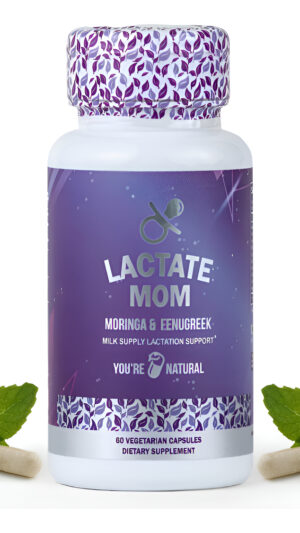 You're Natural Lactate Mom Vitaminas De Apoyo Posparto Para Lactancia Materna 60 Cápsulas Vegetarianas