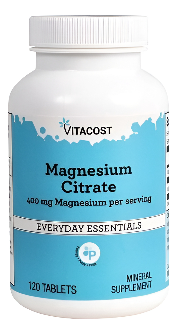 Citrato De Magnesio 400 Mg Por Porcion 120 Table De Vitacost