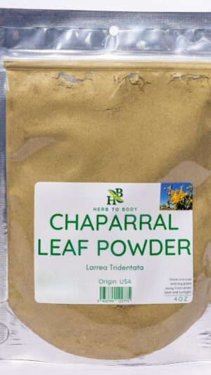 Herb To Body Polvo De Hoja De Chaparral Premium (larrea Tridentata) - Bolsa Resellable De 4 Onzas | Suplemento Herbario Premium