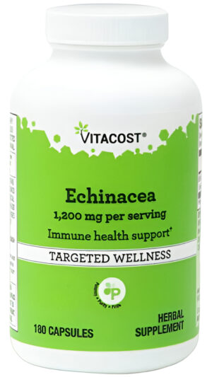 Echinacea Vitacost  1200 Mg Por Porción - 180 Cap