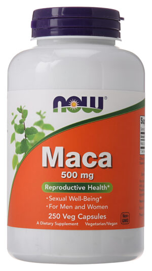 Now Foods Cápsulas De Maca, 500 Mg, 250 Unidades (paquete De 1)