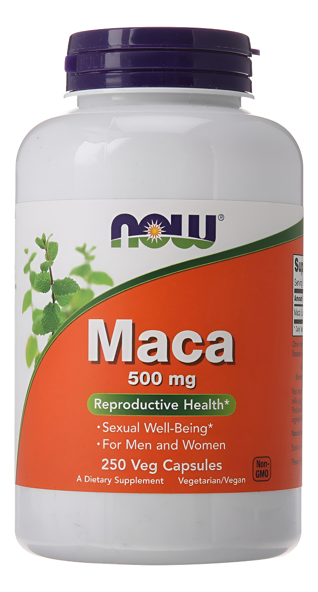Now Foods Cápsulas De Maca, 500 Mg, 250 Unidades (paquete De 1)