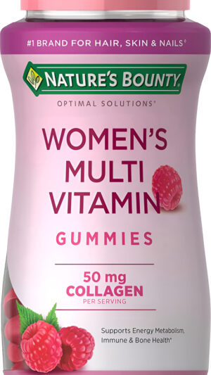 Nature's Bounty, Optimal Solutions - Multivitamínico Para Mujer Gomitas De Colágeno 80 Unidades
