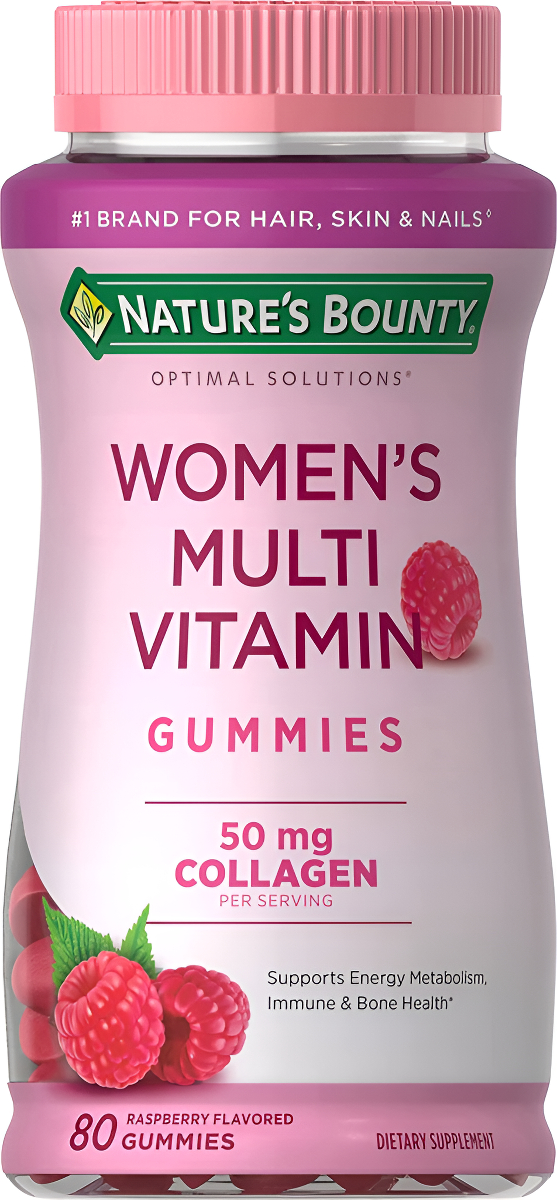 Nature's Bounty, Optimal Solutions - Multivitamínico Para Mujer Gomitas De Colágeno 80 Unidades