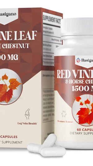 Suplementos En Cápsulas De Extracto De Hoja De Vid Roja Y Castaño De Indias (vitis Vinifera) 1500 Mg - Extracto Premium