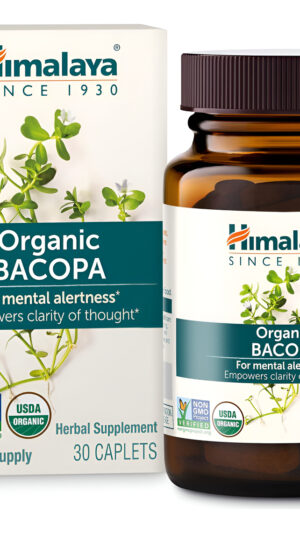 Himalaya Bacopa Monnieri / Brahmi, Suplemento Cerebro Nootrópico Potenciador Para Nitidez Mental, Enfoque, Memoria Y Bi