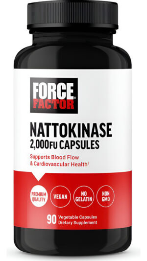 Force Factor Nattokinase 2000 Fu, Suplemento De Nattoquinasa Para La Salud Del Corazón Y La Salud De La Presión Arteria