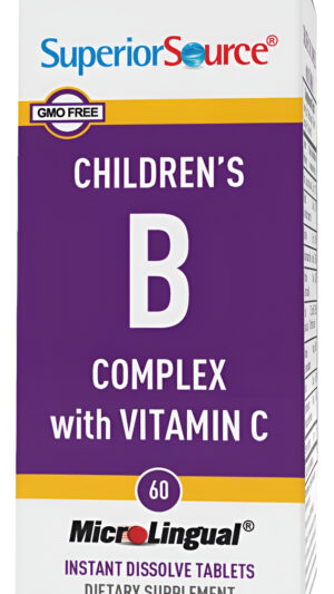 Superior Source Complejo B Con Vitamina C Para Niños, 60 Tabletas