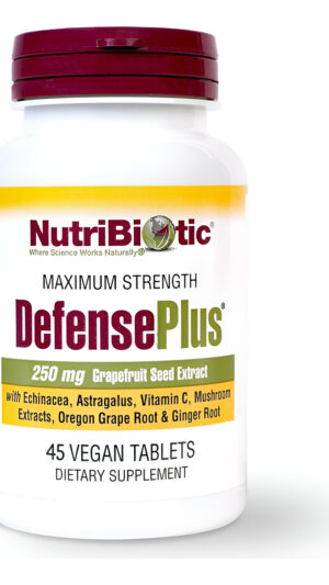 Nutribiotic Defenseplus, 45 Tabletas | Apoyo Inmunológico 11 En 1 Con Vitamina C, Zinc, Extracto De Semilla De Pomelo,