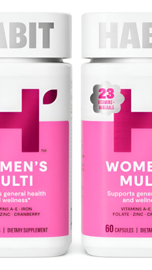 Health By Habit - Suplemento Múltiple Para Mujer, Paquete De 2 (120 Cápsulas), 23 Vitaminas Y Minerales Esenciales, Apo