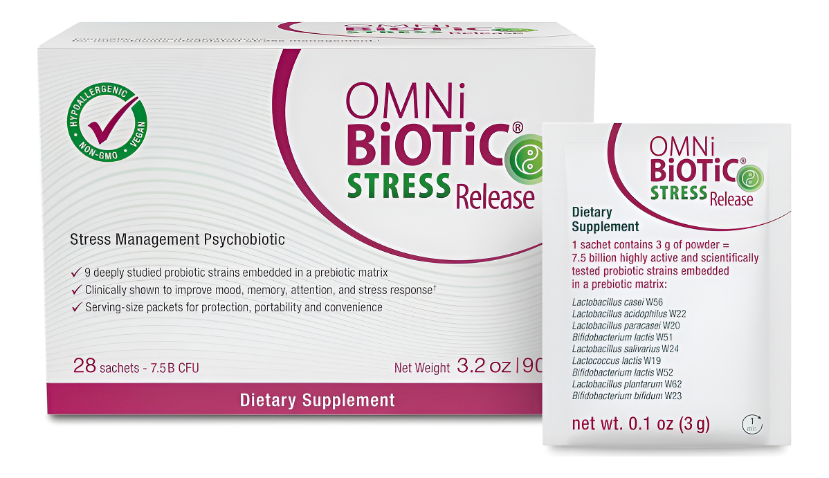 Liberación Del Estrés - Probiótico Clínicamente Probado Para El Manejo Del Estrés Y Apoyo Del Eje Cerebral Intestinal