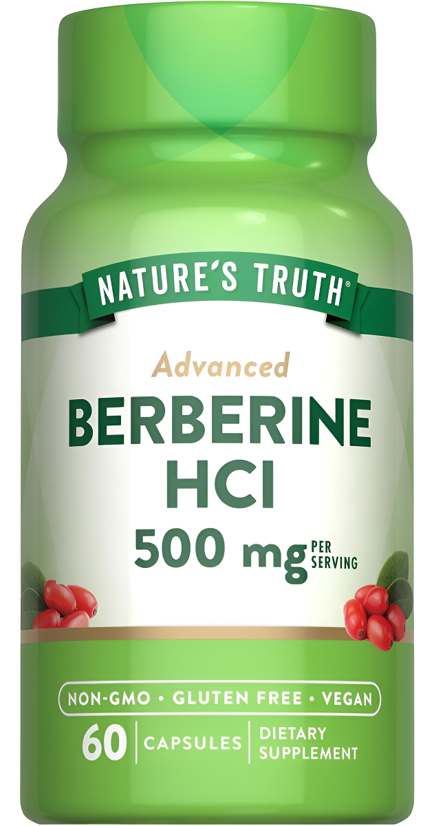 Berberina | 500mg | 60 Cápsulas | Suplemento Vegetariano, Sin Omg Y Sin Gluten | Por Nature's Truth