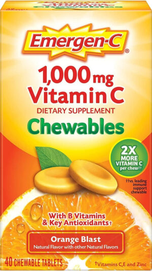 Emergen-c 1000 Mg Vitamina C 40 Tabletas Masticables