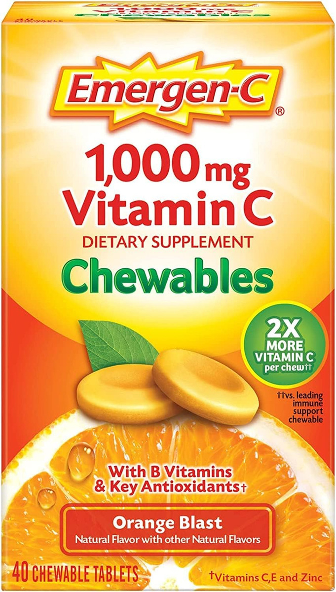 Emergen-c 1000 Mg Vitamina C 40 Tabletas Masticables