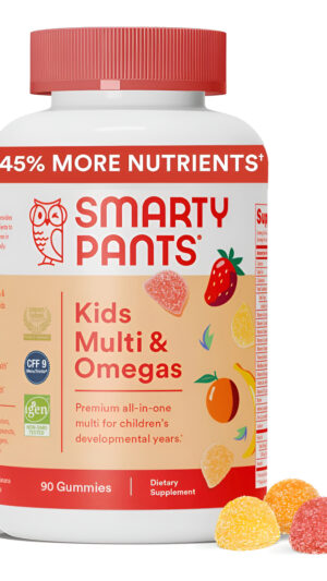 Smartypants Kids Multi & Omega: 90 Gomitas Multivitamínicas Y Multiminerales Con Omega-3