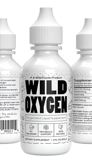 Wild Oxygen - Fórmula Líquida De Suplemento Mineral - 2 Onzas. Botella De Oxígeno - Gotas De Suplemento De Refuerzo De