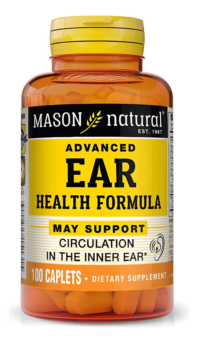 Mason Natural Fórmula Avanzada Para La Salud Del Oído, 100 Cápsulas