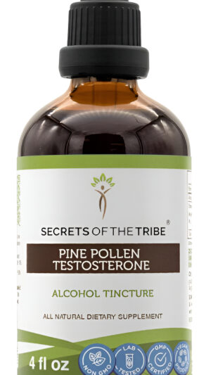 Secrets Of The Tribe Extracto De Alcohol De Tintura De Testosterona De Polen De Pino, Polen De Pino Silvestre (pino De
