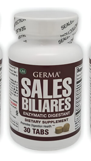 Germa Suplemento Dietético Natural Para Sales Biliares. Digestante Enzimático. Ayuda En La Digensción De Almidón