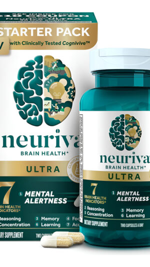 Neuriva Suplemento Cerebral Nootrópico Ultra Descafeinado Clínicamente Probado Para Alerta Mental, Memoria, Enfoque Y C