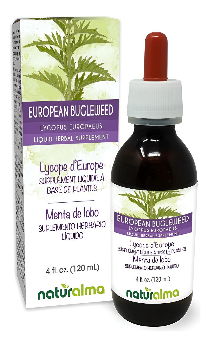 Naturalma Hierba De Los Lobos (lycopus Europaeus) - Sin Alcohol - Extracto Líquido De 4 Onzas Líquidas En Gotas