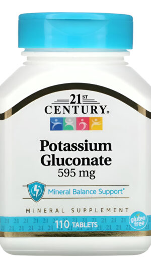 Potassium Gluconate 595mg 110 Tabs 21st Century