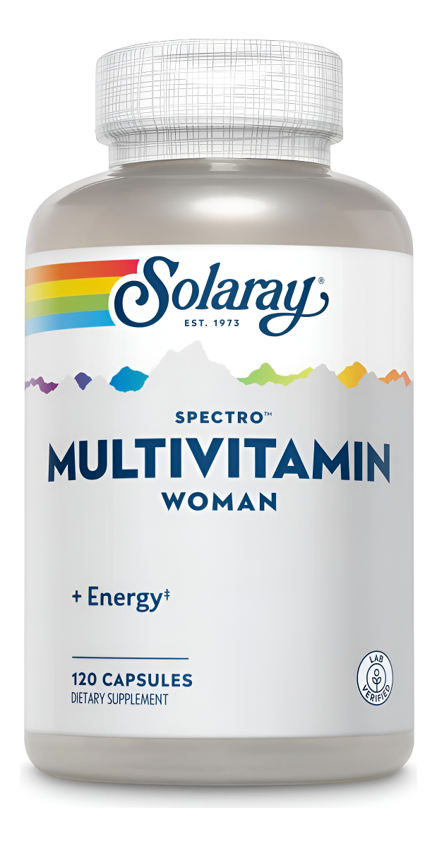 Solaray Spectro Multivitamínico Para Mujer | 120 Cápsulas