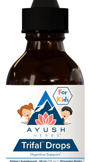 Ayush Herbs Trifal Drops Para Niños, Suplemento De Apoyo Digestivo Para Niños, Gotas Para La Digestión, Salud Intestina