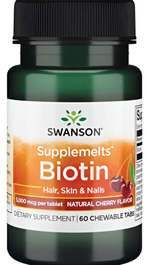 Sublingual Biotin 60 Caps 5,000 Mcg De Swanson