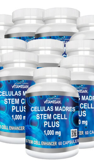 10 Botellas Celulas Madres Stem Cell Plus 1000 Mg Cápsulas