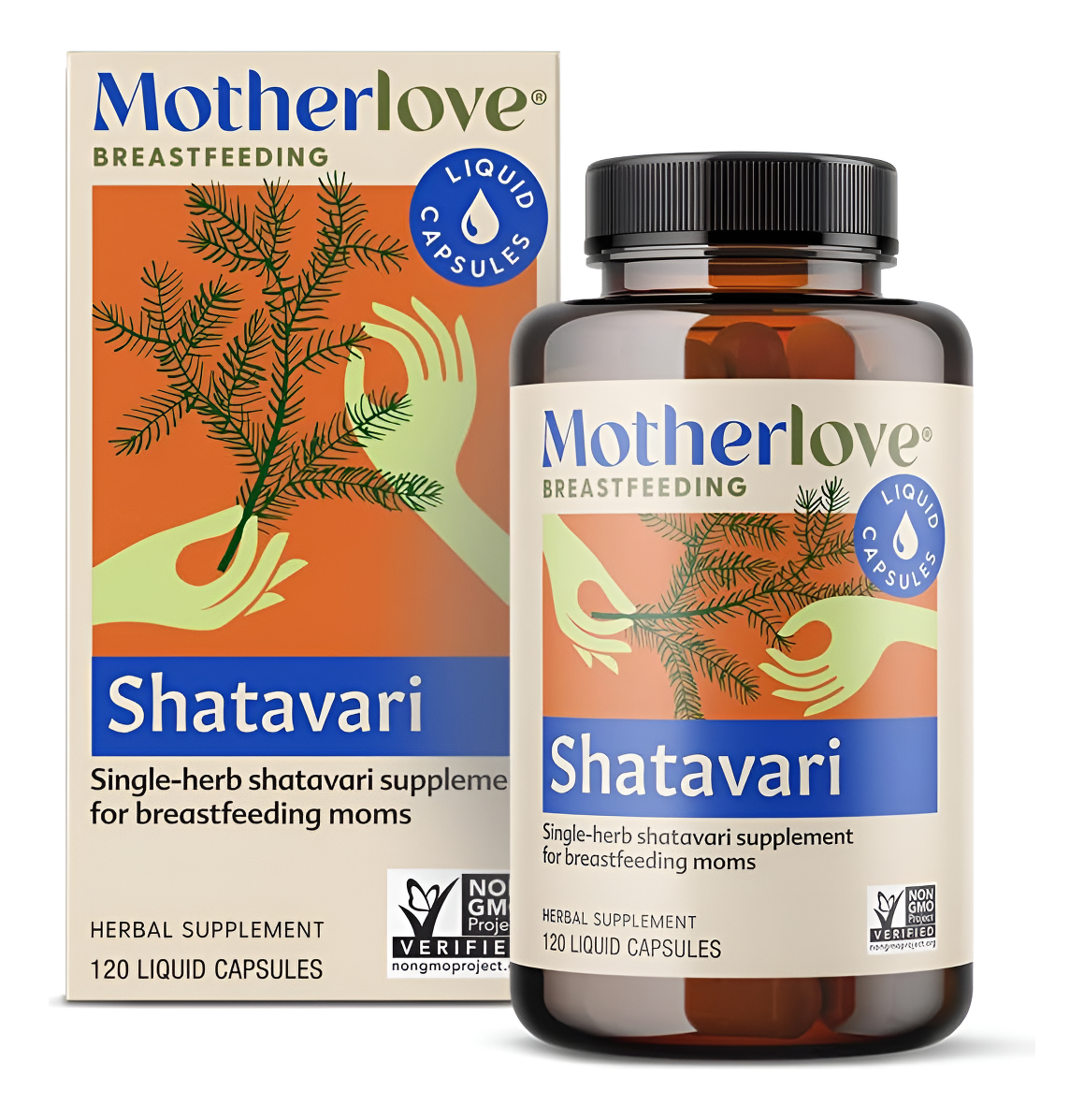 Motherlove Shatavari, Suplemento De Lactancia Para Apoyar El Suministro De Leche Materna (120 Cápsulas Líquidas)
