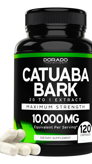 Extracto De Corteza De Catuaba De 10,000 Mg Por Porción (120 Cápsulas) (erythroxylum Catuaba) Probado Por Terceros - Dr