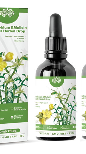 2 Piezas De Extracto De Dendrobio Y Gordolobo De Clearbreath, Potente Apoyo Pulmonar Y Limpieza Y Respiratorio, Esencia De Salud Pulmonar Herbal, Ext
